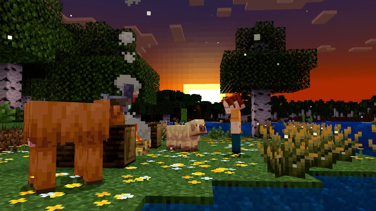 A peaceful camp beside a campfire at dusk — the kind of world your backups exist to protect